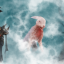 What? Behind the rabbit?