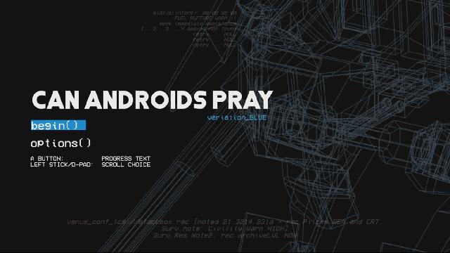 Can Androids Pray: Blue Screenshots, Wallpaper