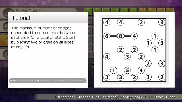 Puzzle by Nikoli W Hashiwokakero screenshot 52403