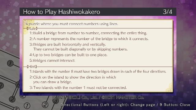 Puzzle by Nikoli W Hashiwokakero screenshot 52404