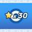 Get 30 stars achievement