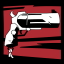 He's got a gun. Blam! Blam!