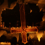Burnt in the ritual ending