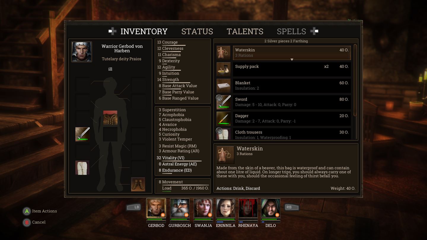 Realms of Arkania: Blade of Destiny screenshot 12968
