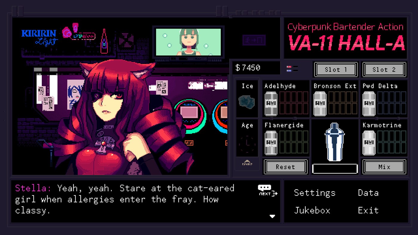 VA-11 Hall-A: Cyberpunk Bartender Action screenshot 32198