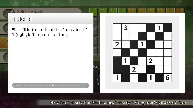 Puzzle by Nikoli W Nurikabe screenshot 50284