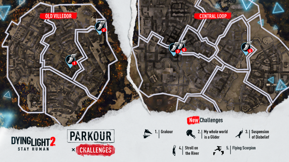 Dying Light New Parkour Challenges