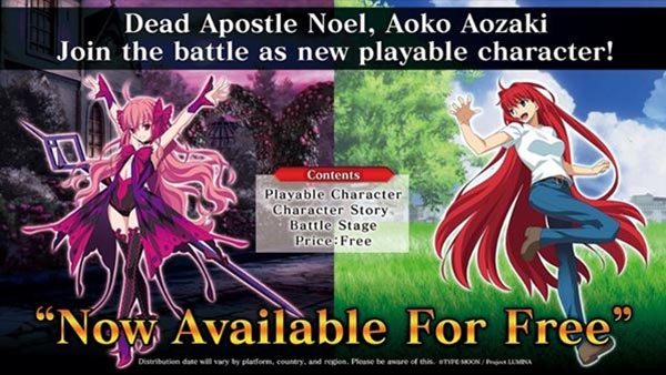 MELTY BLOOD: TYPE LUMINA's First DLC is now available for free on all platforms