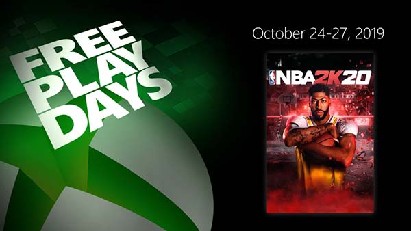 XBOX Free Play Days: Play NBA 2K20 for free this week on XBOX ONE (October 24-27)