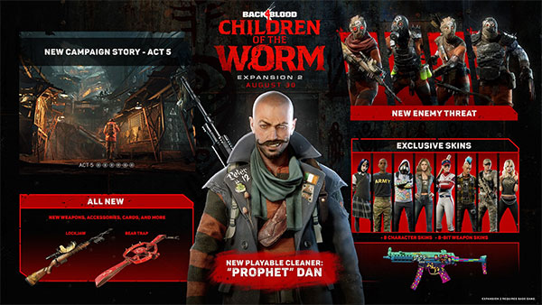 Back 4 Blood's “Children of the Worm” DLC Expansion Releases August 30