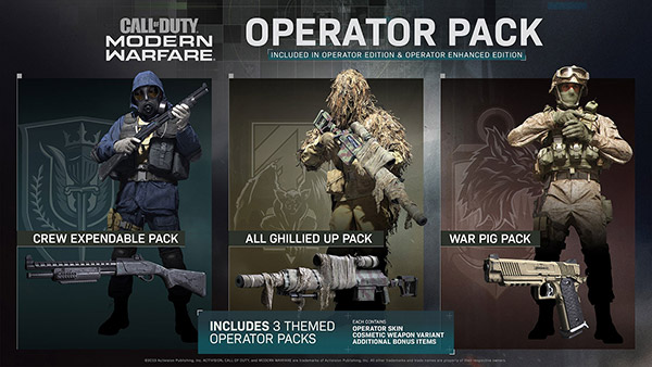 Call of Duty Modern Warfare Operator Pack Call of Duty Modern Warfare Operator Pack