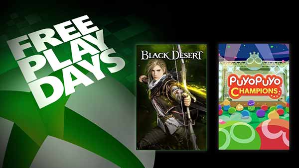 Free Play Days Black Desert & PuyoPuyo Champions