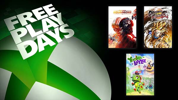 Free Play Days Adds Star Wars: Squadrons, Dragon Ball FighterZ, and Yooka-Laylee