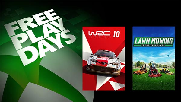 Free Play Days: WRC 10 and Lawn Mowing Simulator (May 12-15)