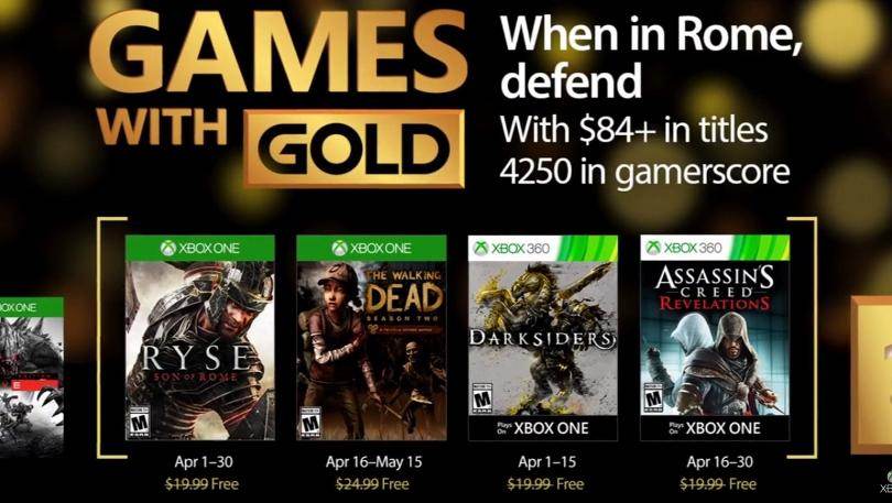 Xbox Live Games With Gold Revealed For April 2017