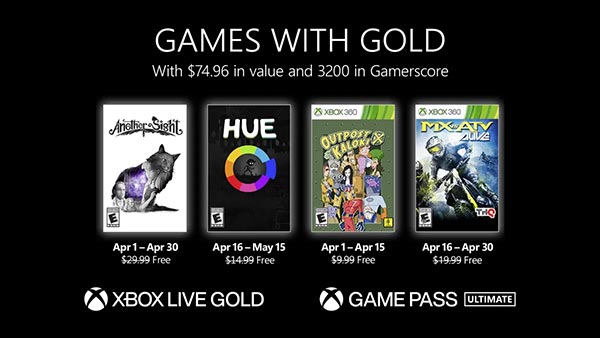 Games with Gold April 2022