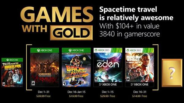 Games With Gold December 2017