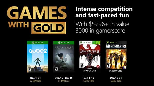 Games With Gold December 2018