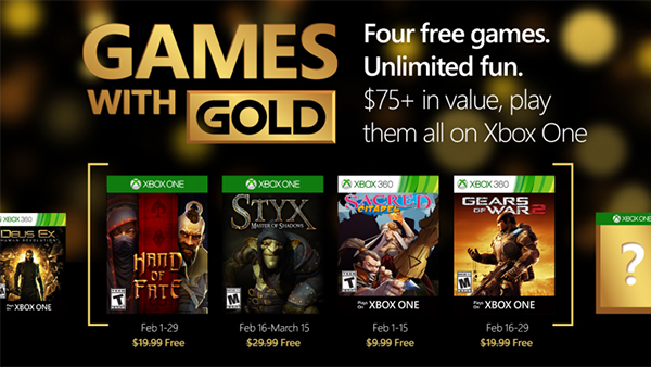 Games with Gold February 2016