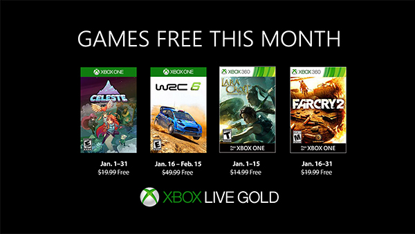 Games with Gold January 2019