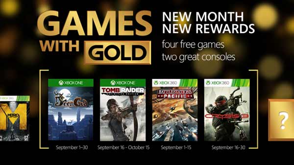 Games With Gold September (Xbox One, Xbox 360)