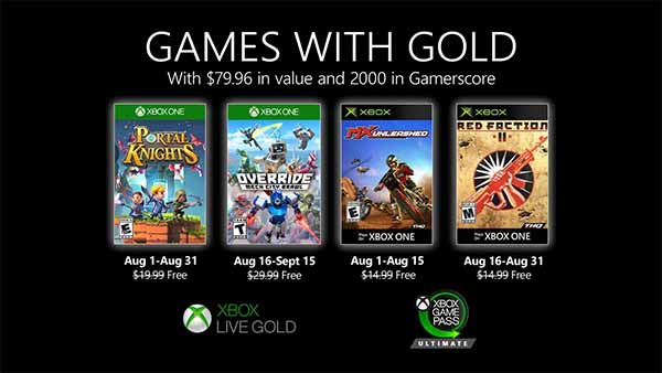 Games With Gold August 2020