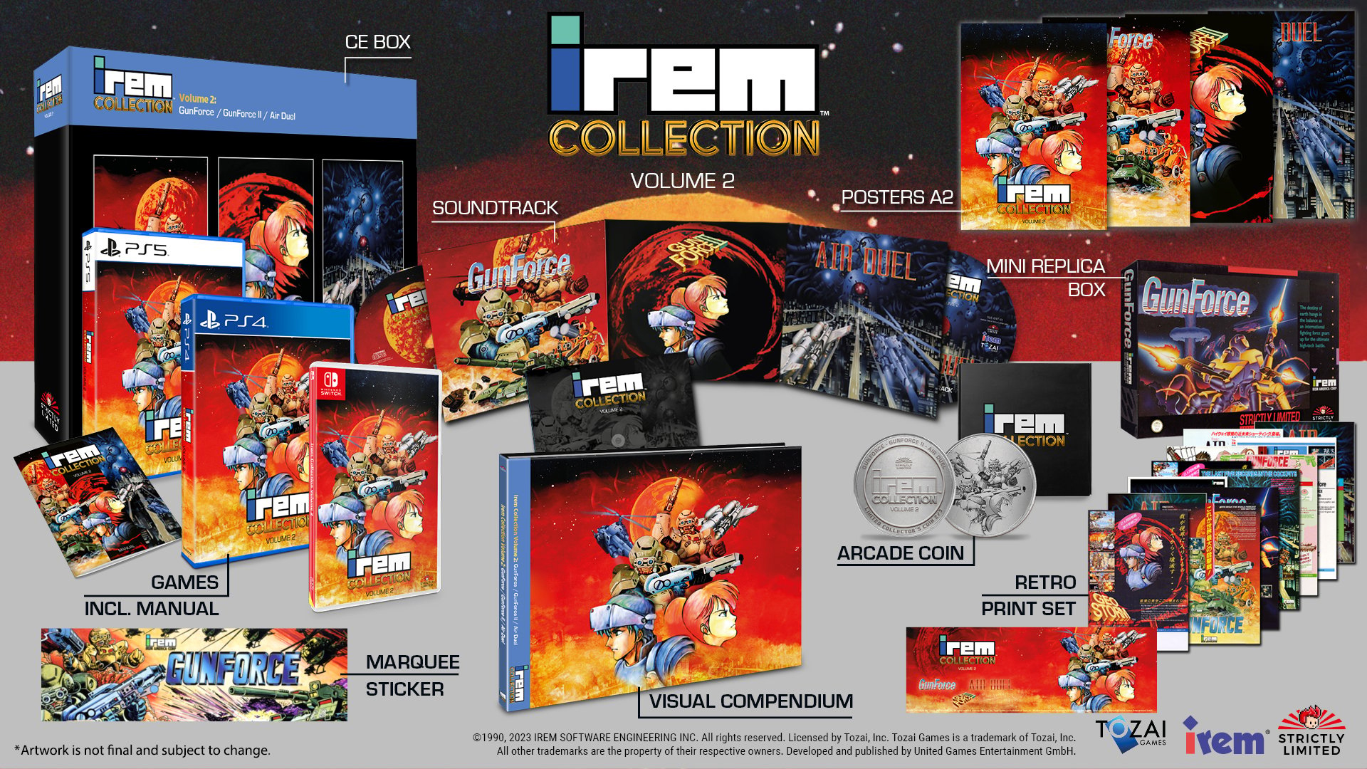 irem Collection Volume 2 - Physical edition lovers on PlayStation and Switch can pre-order theirs from July 16, only at Strictly Limited Games