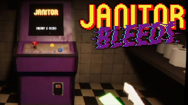 Retro-inspired horror game JANITOR BLEEDS is coming to XBOX and PC on April 7th
