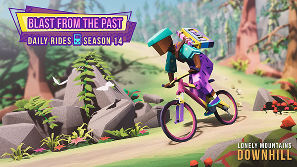 Lonely Mountains: Downhill's Retro-Inspired Daily Rides Season 14: Blast From The Past Is Available Now