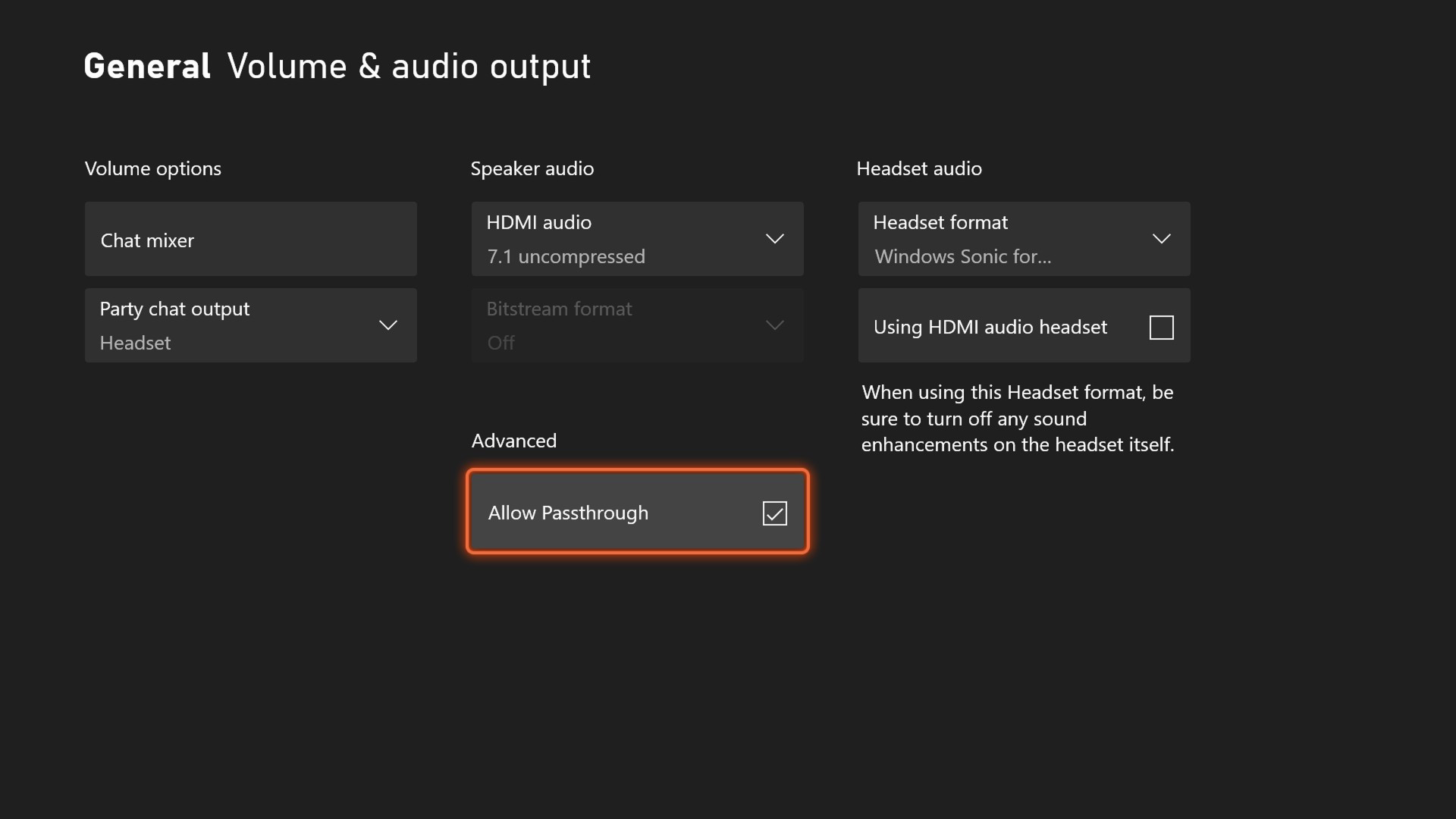 Passthrough audio for media apps