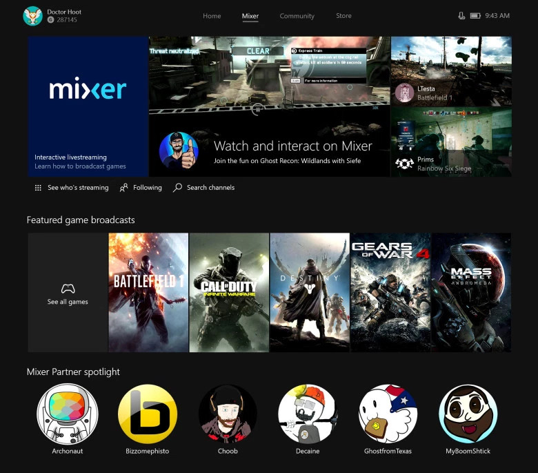 MIXER - Xbox One Screenshot