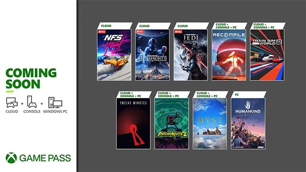 New games coming soon to Xbox Game Pass for Cloud, Console & Windows PC