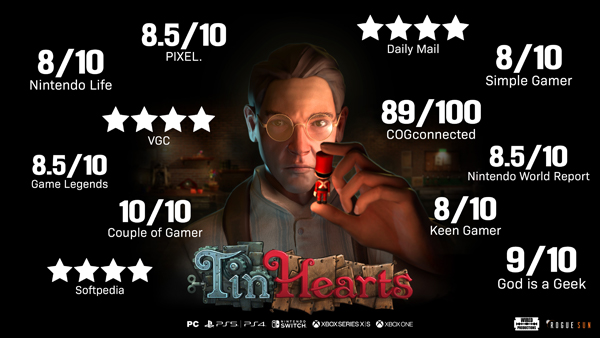 Tin Hearts, the critically acclaimed adventure, gets a new gameplay trailer from Rogue Sun