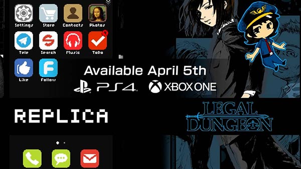 Replica and Legal Dungeon of the 'Guilt Trilogy' launches this week on PS4 and Xbox!
