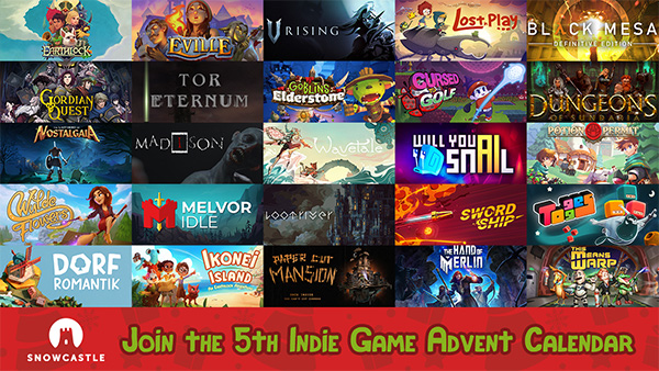 Snowcastle's Jam-packed Indie Game Advent Calendar Giveaway Is On Now!