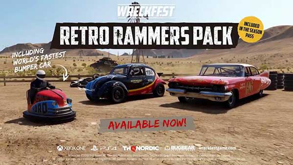 Wreckfest Retro Rammers Car Pack Is Out Today; Includies Three Smashtastic Cars