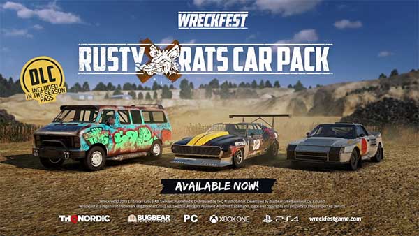 Wreckfest's “Rusty Rats Car Pack” is out today on all platforms