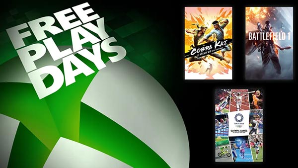 Free Play Days: Cobra Kai: The Karate Kid Saga Continues, Battlefield 1, and Olympic Games Tokyo 2020