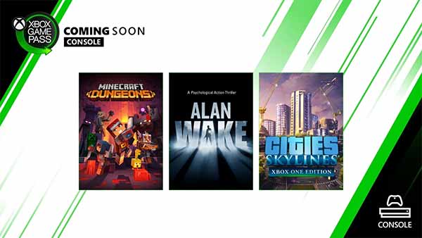 Alan Wake, Cities: Skylines & Minecraft Dungeons are heading to Xbox Game Pass for Console