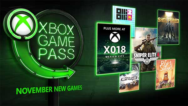 Xbox Game Pass adds Sniper Elite 4, Olli Olli 2 XL, Sheltered, and More in November