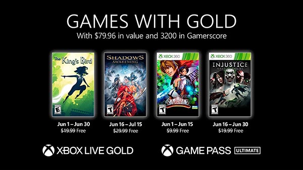 Xbox Games With Gold for June 2021