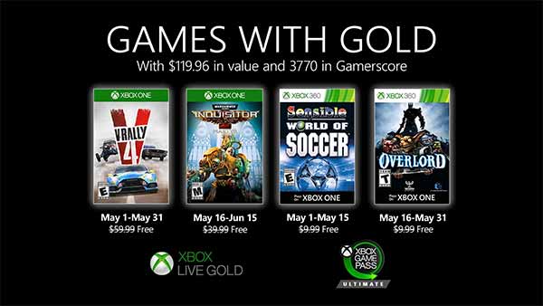 Xbox Games With Gold May 2020